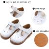 imageGINFIVE Toddler Girls Dress Shoes Little Kids Flats School Mary Janes ShoesGf392white