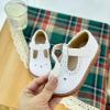 imageGINFIVE Toddler Girls Dress Shoes Little Kids Flats School Mary Janes ShoesGf392white