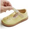 imageGINFIVE Toddler Girls Dress Shoes Little Kids Flats School Mary Janes ShoesGf392yellow