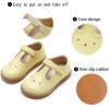 imageGINFIVE Toddler Girls Dress Shoes Little Kids Flats School Mary Janes ShoesGf392yellow