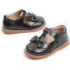 imageGINFIVE Toddler Girls Dress Shoes Little Kids Flats School Mary Janes ShoesGf395  Black