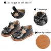 imageGINFIVE Toddler Girls Dress Shoes Little Kids Flats School Mary Janes ShoesGf395  Black