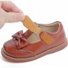 imageGINFIVE Toddler Girls Dress Shoes Little Kids Flats School Mary Janes ShoesGf395  Brown