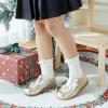 imageGINFIVE Toddler Girls Dress Shoes Little Kids Flats School Mary Janes ShoesGf395  Gold