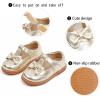 imageGINFIVE Toddler Girls Dress Shoes Little Kids Flats School Mary Janes ShoesGf395  Gold