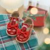 imageGINFIVE Toddler Girls Dress Shoes Little Kids Flats School Mary Janes ShoesGf397red