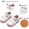 imageGINFIVE Toddler Girls Dress Shoes Little Kids Flats School Mary Janes ShoesGf397white
