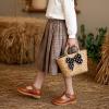 imageGINFIVE Toddler Girls Dress Shoes Little Kids Flats School Mary Janes ShoesGg02brown