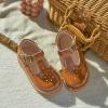 imageGINFIVE Toddler Girls Dress Shoes Little Kids Flats School Mary Janes ShoesGg02brown