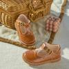 imageGINFIVE Toddler Girls Dress Shoes Little Kids Flats School Mary Janes ShoesGg02brown