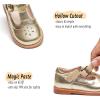 imageGINFIVE Toddler Girls Dress Shoes Little Kids Flats School Mary Janes ShoesGg02gold