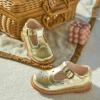 imageGINFIVE Toddler Girls Dress Shoes Little Kids Flats School Mary Janes ShoesGg02gold
