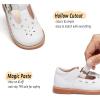 imageGINFIVE Toddler Girls Dress Shoes Little Kids Flats School Mary Janes ShoesGg02white