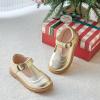 imageGINFIVE Toddler Girls Dress Shoes Little Kids Flats School Mary Janes ShoesGg03gold