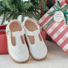 imageGINFIVE Toddler Girls Dress Shoes Little Kids Flats School Mary Janes ShoesGg03white