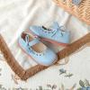 imageGINFIVE Toddler Girls Dress Shoes Little Kids Flats School Mary Janes ShoesGg05blue