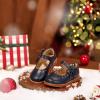 imageGINFIVE Toddler Girls Dress Shoes Little Kids Flats School Mary Janes ShoesGg05navy Blue