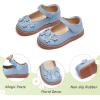 imageGINFIVE Toddler Girls Dress Shoes Little Kids Flats School Mary Janes ShoesGg07blue