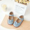 imageGINFIVE Toddler Girls Dress Shoes Little Kids Flats School Mary Janes ShoesGg07blue