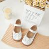 imageGINFIVE Toddler Girls Dress Shoes Little Kids Flats School Mary Janes ShoesGg07white