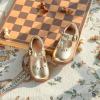 imageGINFIVE Toddler Girls Dress Shoes Little Kids Flats School Mary Janes ShoesGn51gold