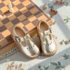 imageGINFIVE Toddler Girls Dress Shoes Little Kids Flats School Mary Janes ShoesGn51gold