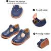 imageGINFIVE Toddler Girls Dress Shoes Little Kids Flats School Mary Janes ShoesGn51navy Blue