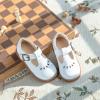 imageGINFIVE Toddler Girls Dress Shoes Little Kids Flats School Mary Janes ShoesGn51white