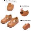 imageGINFIVE Toddler Girls Dress Shoes Little Kids Flats School Mary Janes ShoesGn51yellow Brown