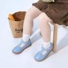 imageGINFIVE Toddler Girls Dress Shoes Little Kids Flats School Mary Janes ShoesGn52blue