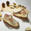 imageGINFIVE Toddler Girls Dress Shoes Little Kids Flats School Mary Janes ShoesGn52gold