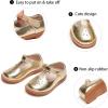 imageGINFIVE Toddler Girls Dress Shoes Little Kids Flats School Mary Janes ShoesGn52gold