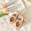 imageGINFIVE Toddler Girls Dress Shoes Little Kids Flats School Mary Janes ShoesGn53nude