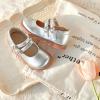 imageGINFIVE Toddler Girls Dress Shoes Little Kids Flats School Mary Janes ShoesGn53silver