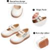 imageGINFIVE Toddler Girls Dress Shoes Little Kids Flats School Mary Janes ShoesGn53white
