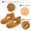 imageGINFIVE Toddler Girls Dress Shoes Little Kids Flats School Mary Janes ShoesGx83 Brown