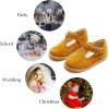 imageGINFIVE Toddler Girls Dress Shoes Little Kids Flats School Mary Janes ShoesGx83 Brown