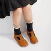 imageGINFIVE Toddler Girls Dress Shoes Little Kids Flats School Mary Janes ShoesGx83 Brown