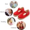 imageGINFIVE Toddler Girls Dress Shoes Little Kids Flats School Mary Janes ShoesGx83 Red
