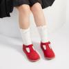imageGINFIVE Toddler Girls Dress Shoes Little Kids Flats School Mary Janes ShoesGx83 Red