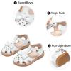 imageGINFIVE Toddler Girls Sandals Girls Toddler Sandals Little Girls Kids ShoesGg20white