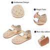 imageGINFIVE Toddler Girls Sandals Girls Toddler Sandals Little Girls Kids ShoesGg21apricot
