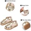 imageGINFIVE Toddler Girls Sandals Girls Toddler Sandals Little Girls Kids ShoesGg26gold