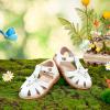 imageGINFIVE Toddler Girls Sandals Girls Toddler Sandals Little Girls Kids ShoesGg26white