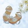 imageGINFIVE Toddler Girls Sandals Girls Toddler Sandals Little Girls Kids ShoesGg31white