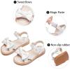 imageGINFIVE Toddler Girls Sandals Girls Toddler Sandals Little Girls Kids ShoesGg32white