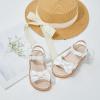 imageGINFIVE Toddler Girls Sandals Girls Toddler Sandals Little Girls Kids ShoesGg32white