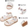 imageGINFIVE Toddler Girls Sandals Girls Toddler Sandals Little Girls Kids ShoesGg33white