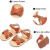 imageGINFIVE Toddler Girls Sandals Girls Toddler Sandals Little Girls Kids ShoesGg35brown