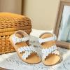 imageGINFIVE Toddler Girls Sandals Girls Toddler Sandals Little Girls Kids ShoesGg35white